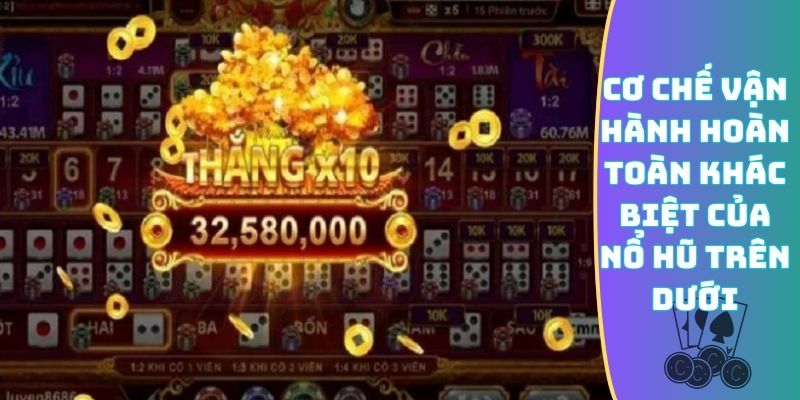 Cơ chế vận hành hoàn toàn khác biệt của nổ hũ Trên Dưới